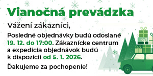 Prevádzka vianoce 2025